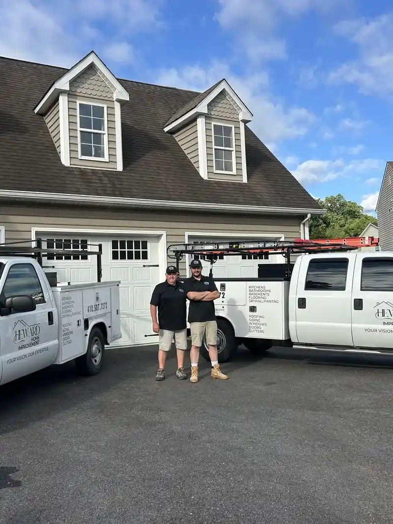home improvement in Edgewater - 1 heward-home-improvement-team-trucks-owners-mike-tyler-edgewater-md